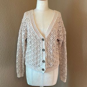 Deep v crochet top